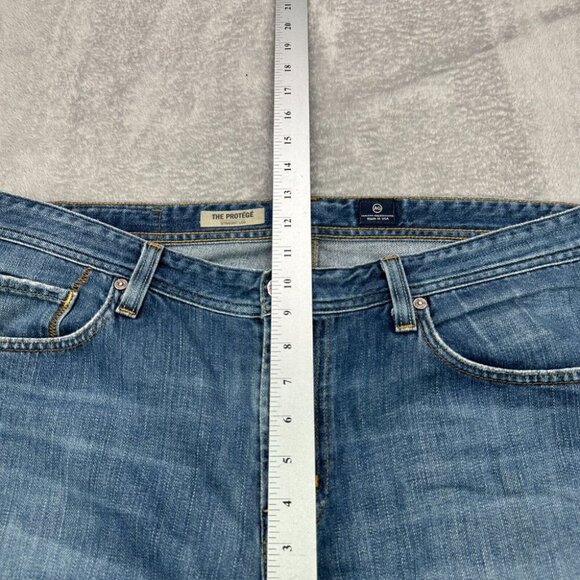 Adriano Goldschmied Jeans The Protege Mens 38x31 Blue Straight Leg Stretch Loose - Picture 13 of 16